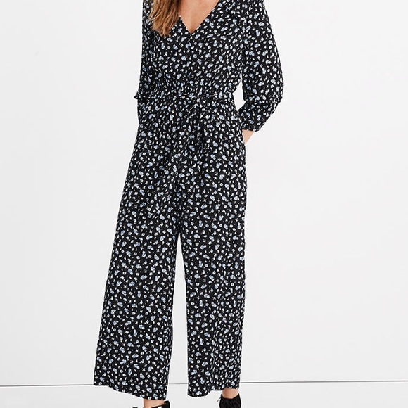MADEWELL Ruffle-Sleeve Tie-Waist Jumpsuit - Picture 7 of 8